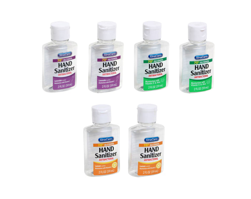 Xtra Care Travel-Size Antibacterial Hand Sanitizer, 2-pc Pack.