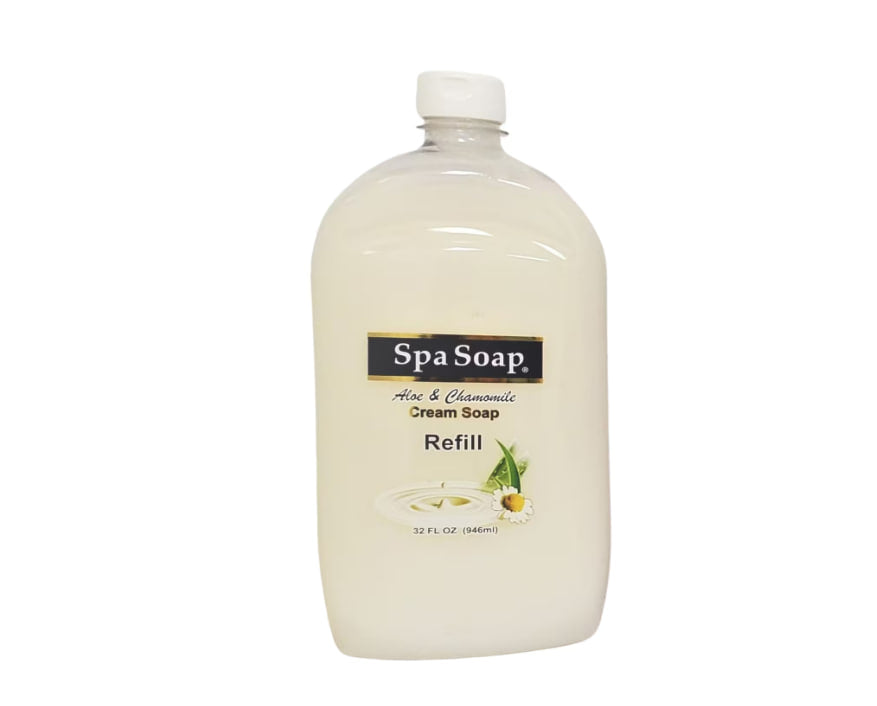 Spa Soap Aloe & Chamomile Liquid Hand Soap, 32 oz. Refill Bottles